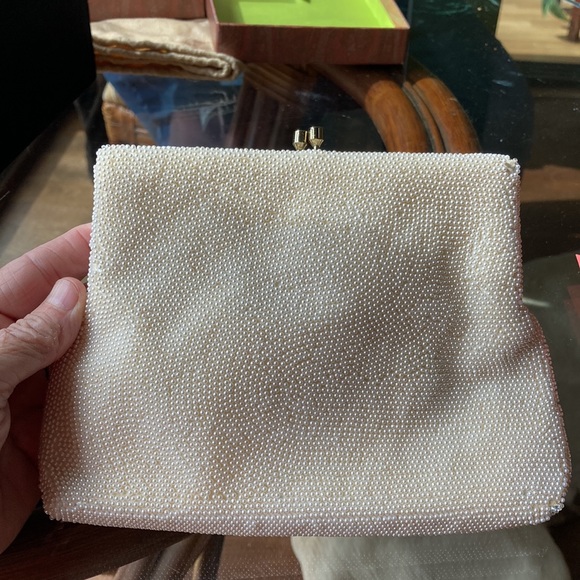 Vintage evening or wedding bag Japanese beaded - Picture 2 of 5